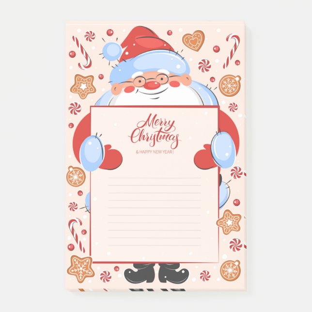 Frohe Weihnachten Post-it Klebezettel (Vorderseite)