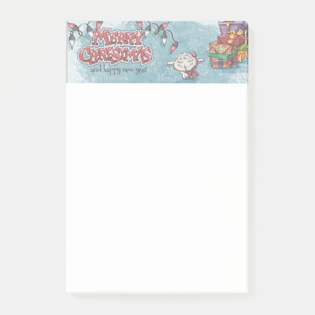 Frohe Weihnachten Post-it Klebezettel (Vorderseite)