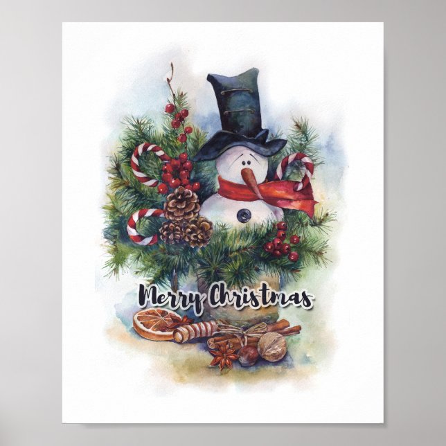 Frohe Weihnachten Poster (Vorne)