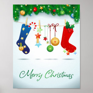 Frohe Weihnachten Poster
