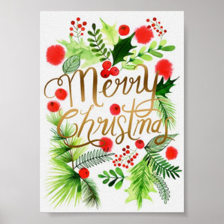 frohe Weihnachten Poster