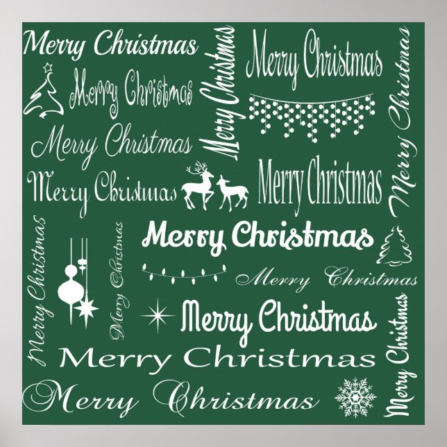 Frohe Weihnachten Poster (Vorne)