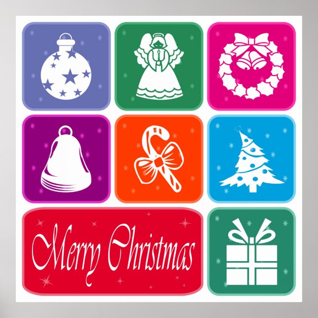 Frohe Weihnachten Poster (Vorne)