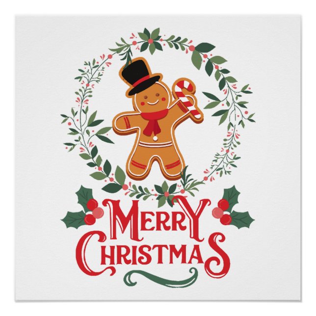 Frohe Weihnachten Poster (Vorderseite)