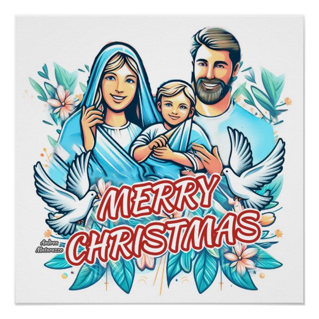 Frohe Weihnachten Poster (Vorderseite)