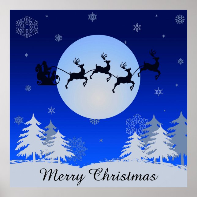 Frohe Weihnachten Poster (Vorne)