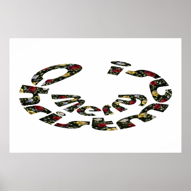 Frohe Weihnachten Poster (Vorne)
