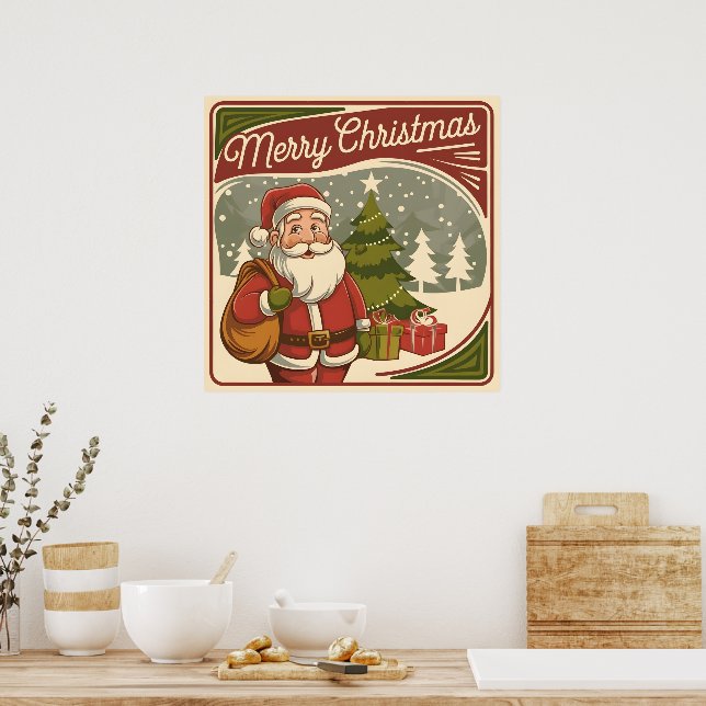 Frohe Weihnachten Poster (Küche)