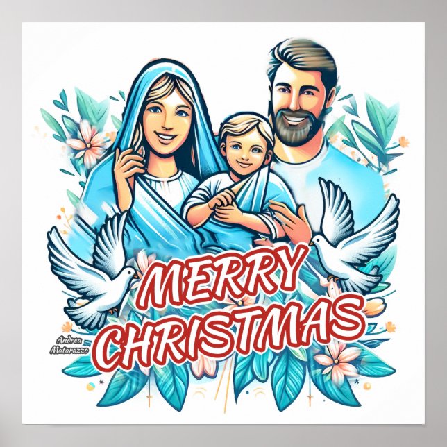 Frohe Weihnachten Poster (Vorne)