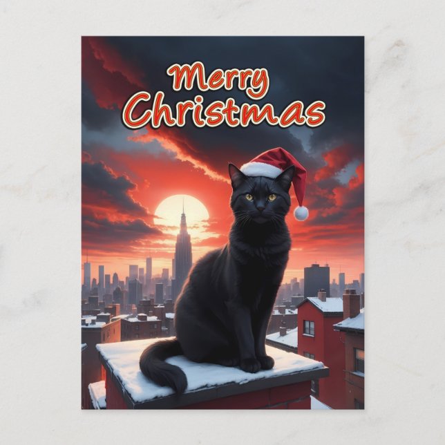 frohe Weihnachten Postkarte (Vorderseite)