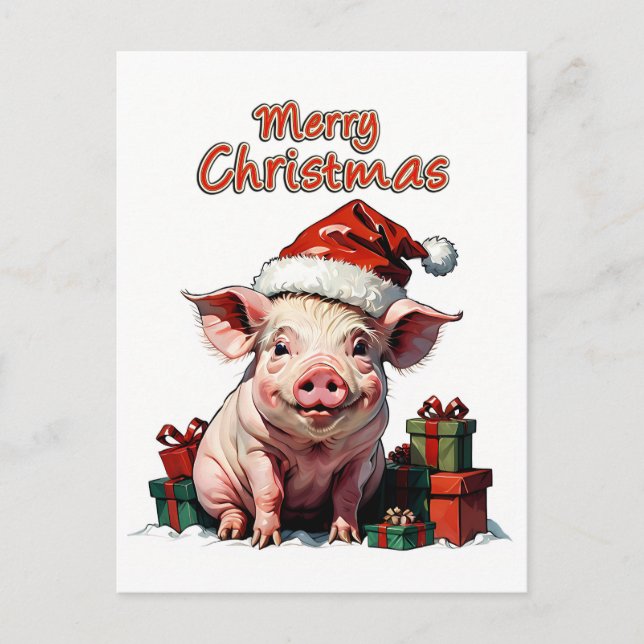 frohe Weihnachten Postkarte (Vorderseite)