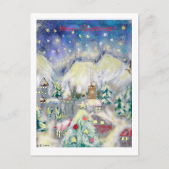 Frohe Weihnachten ! Postkarte (Vorderseite)