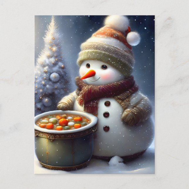 Frohe Weihnachten Postkarte (Vorderseite)