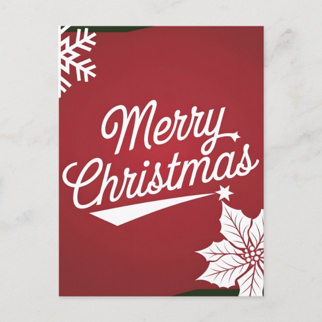 Frohe Weihnachten Postkarte (Vorderseite)