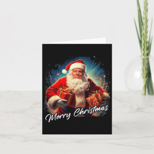 Frohe Weihnachten - Präsident Trump Santa Funny Gr Karte