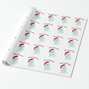 Frohe Weihnachten! Quallen Geschenkpapier