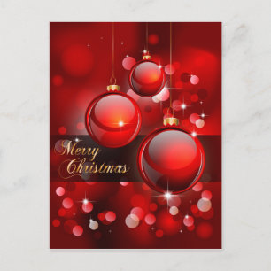 Frohe Weihnachten Red Baubles