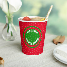 Frohe Weihnachten Red Green & Snowflakes