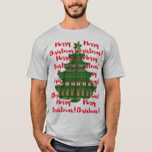 Frohe Weihnachten Red Green Weihnachtsbaum T-Shirt