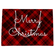 Frohe Weihnachten Red Kariert Tartan