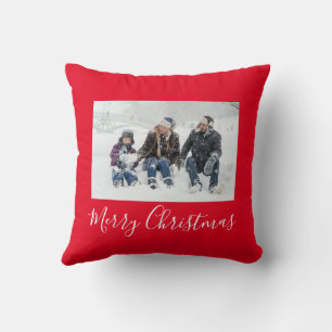 Frohe Weihnachten Red Kissen