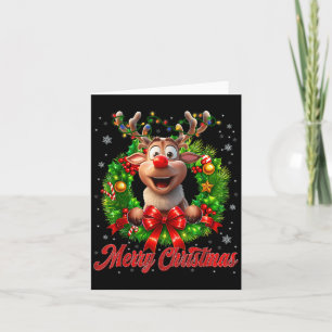 Frohe Weihnachten Red Nose Reindeer Weihnachten We Karte