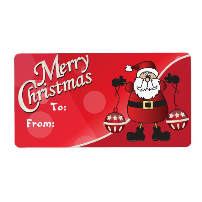 Frohe Weihnachten Red Santa Claus Geschenktasten (Vorne)