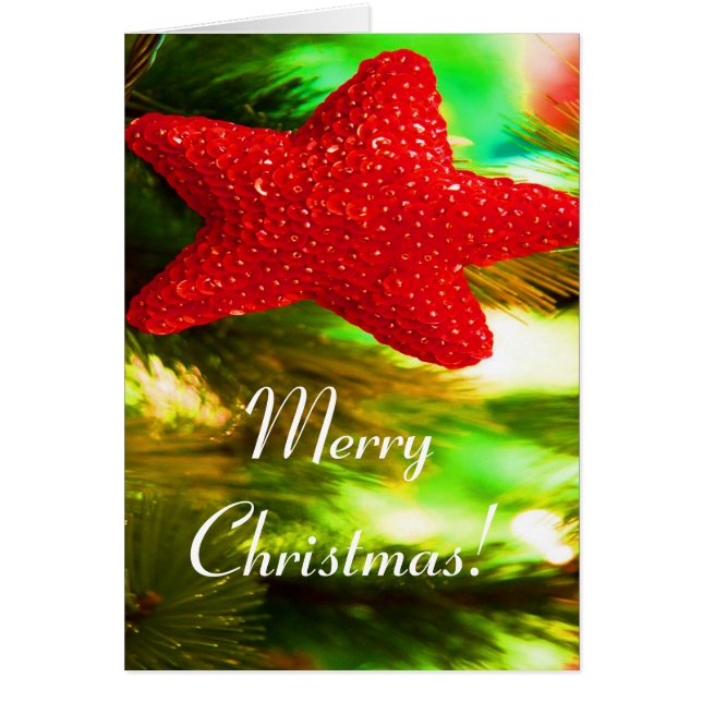 Frohe Weihnachten Red Star I (Vorne)