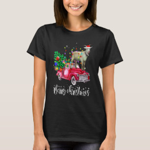 Frohe Weihnachten Red Truck Reitschiff Santa Light T-Shirt
