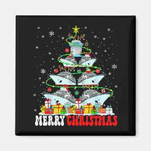 Frohe Weihnachten Rentier Elf Santa Kreuzfahrtschi Magnet