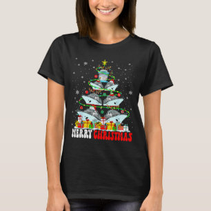 Frohe Weihnachten Rentier Elf Santa Kreuzfahrtschi T-Shirt