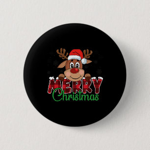 Frohe Weihnachten Rentier Männer Frauen Familie pa Button