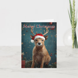 Frohe Weihnachten Rentier Weihnachtskarte