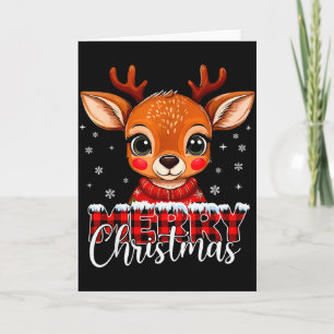 Frohe Weihnachten Rentier Xmas Familie passende Mä Karte