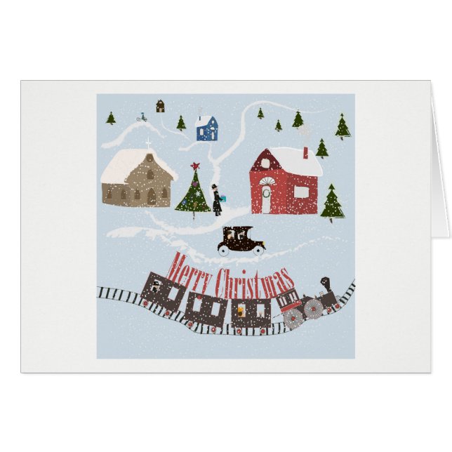 Frohe Weihnachten, Retro (Vorderseite (Horizontal))