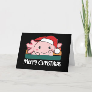 Frohe Weihnachten Retro Axolotl Weihnachtsfeiertag