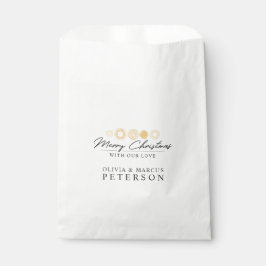 Frohe Weihnachten Retro Holiday Gold Burst Geschen Geschenktütchen