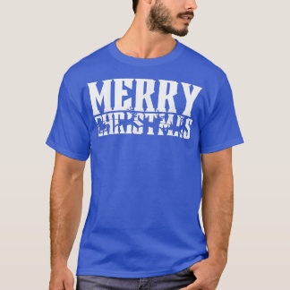 Frohe Weihnachten Retro Santas Sleigh & Flying Rei T-Shirt