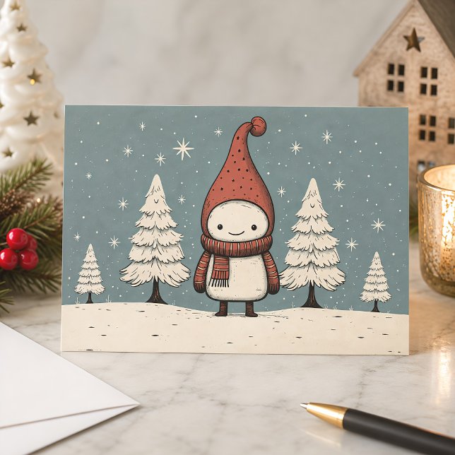 Frohe Weihnachten Retro Snowman (Von Creator hochgeladen)