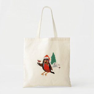 Frohe Weihnachten Robin-Tragetasche Tragetasche