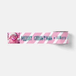 Frohe Weihnachten Rosa Blase Gum | Name der benutz Satinband