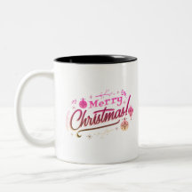 Frohe Weihnachten Rosa festliches Design