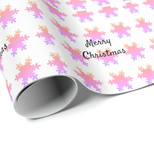 Frohe Weihnachten Rose Gold Rosa Schneeflocken Mus Geschenkpapier