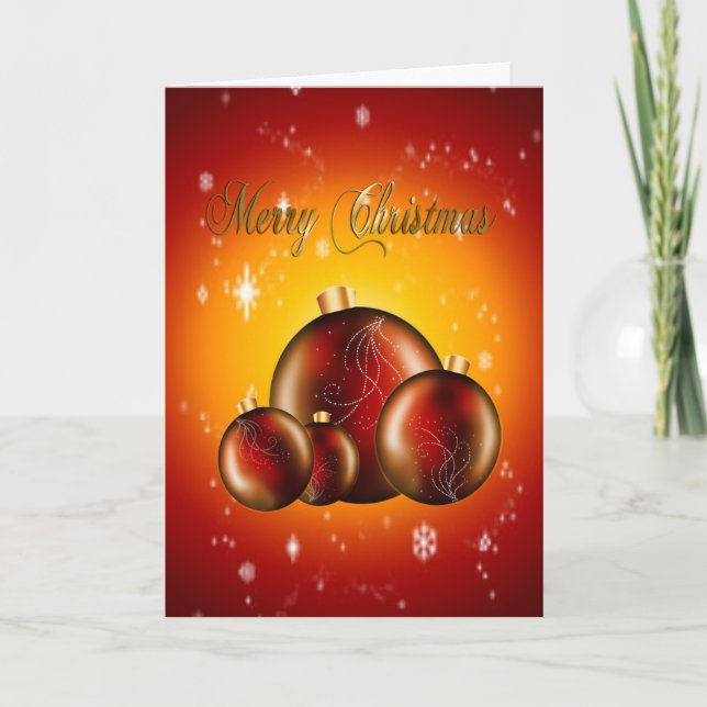 Frohe Weihnachten rot (Vorderseite)