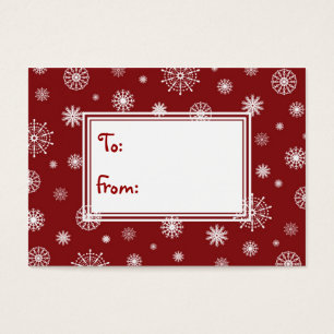 Frohe Weihnachten Rot und Weiße Schneeflocken Gesc