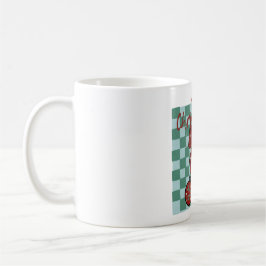 Frohe Weihnachten Rotband-Ornament-Design Kaffeetasse
