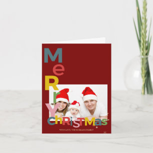 Frohe Weihnachten rote Foto Farbgebung