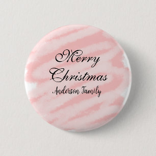 Frohe Weihnachten rote Pastell-Wasserfarbe abstrak Button
