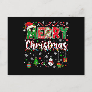 Frohe Weihnachten Rote Santa-Mütze Rentier Santa M