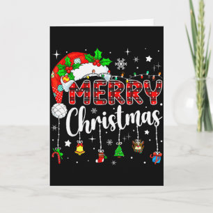 Frohe Weihnachten Rote Santa-Mütze Rentier Weihnac Karte